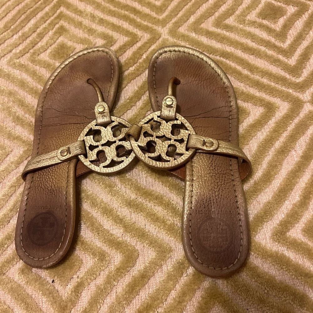 Tory Burch Metallic Sandals